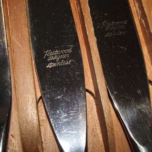 VINTAGE MCM Washington Forge Town & Country 3-Pc CARVING SET - Fleetwood Handles - Picture 5 of 10